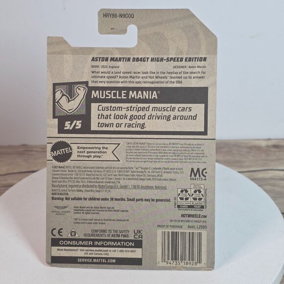 Hot Wheels Die-Cast Car Collection: 68 Lotus Type 49 Dimachinni Veloce & Aston M - Picture 10 of 16